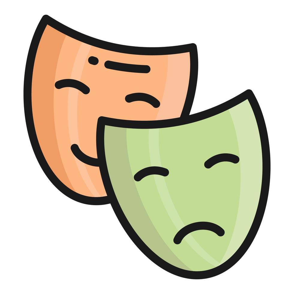 mask vector icon, school and education icon