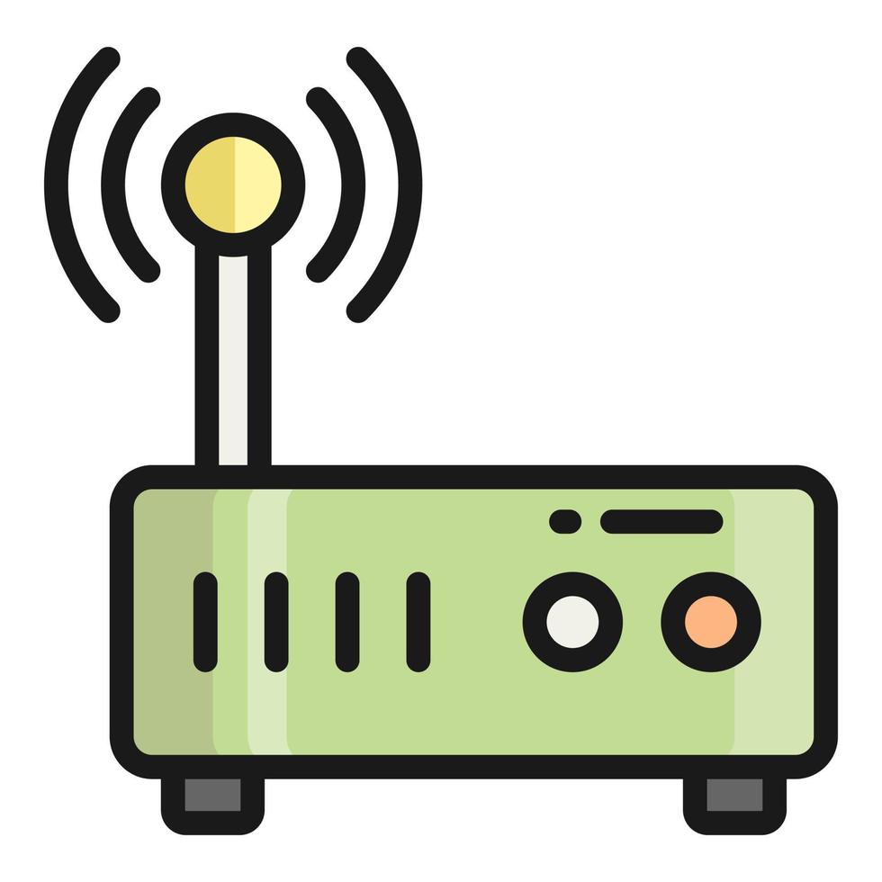 wireless modem vector icon, school and education icon