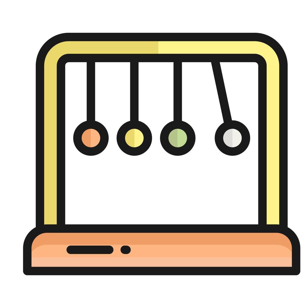 pendulum vector icon, school and education icon
