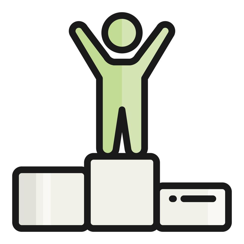 first position vector icon, school and education icon
