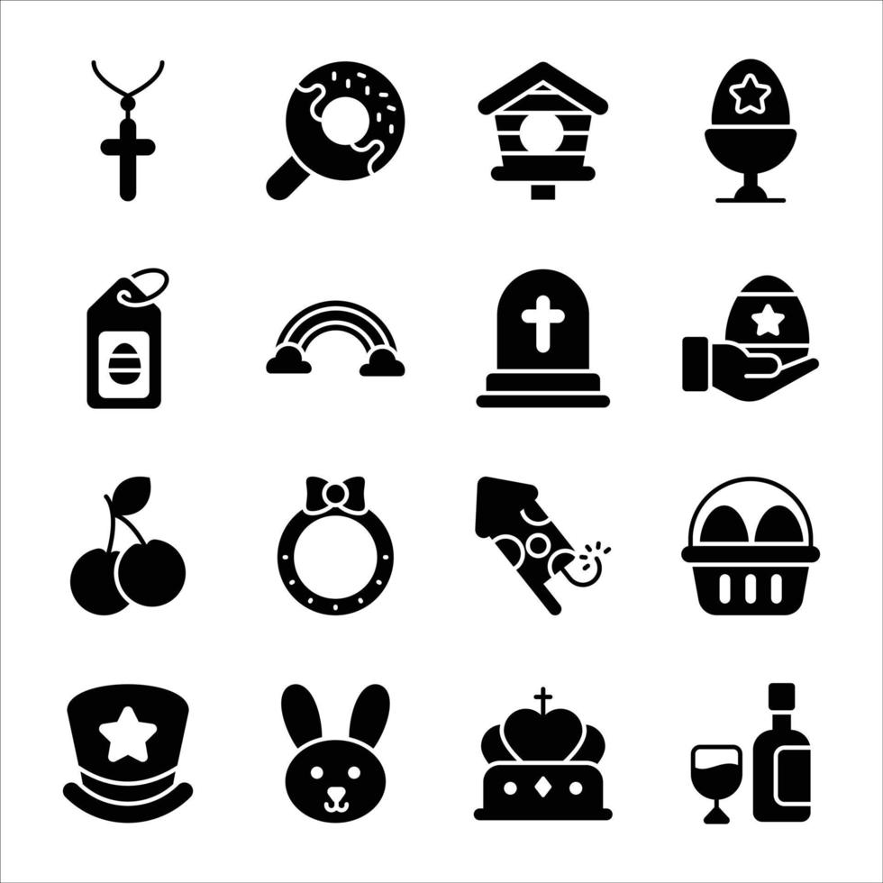 Simple Set of Easter Day Vector icons