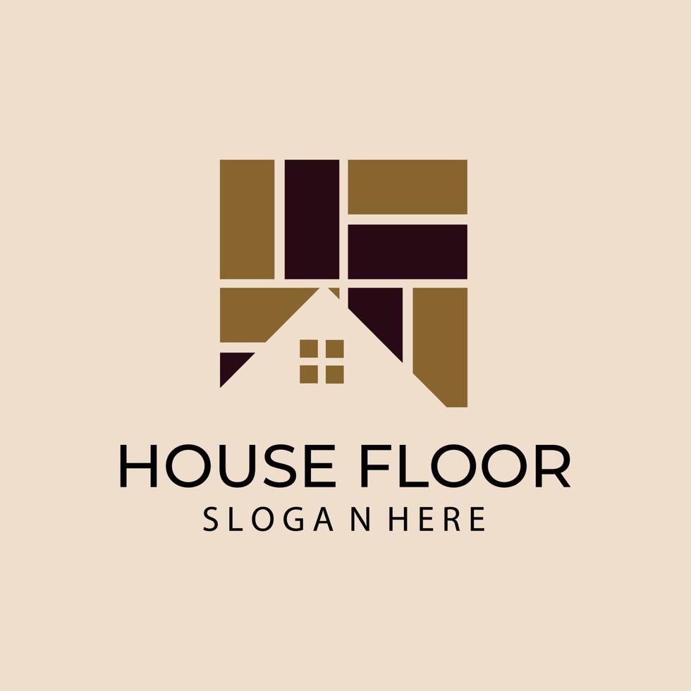 wood house logo template Vector illustration design