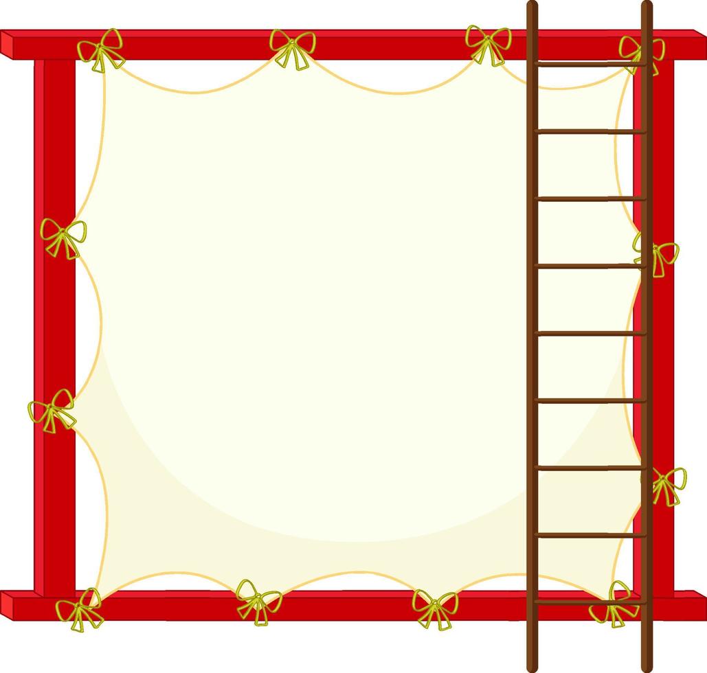 Board template with red frame vector