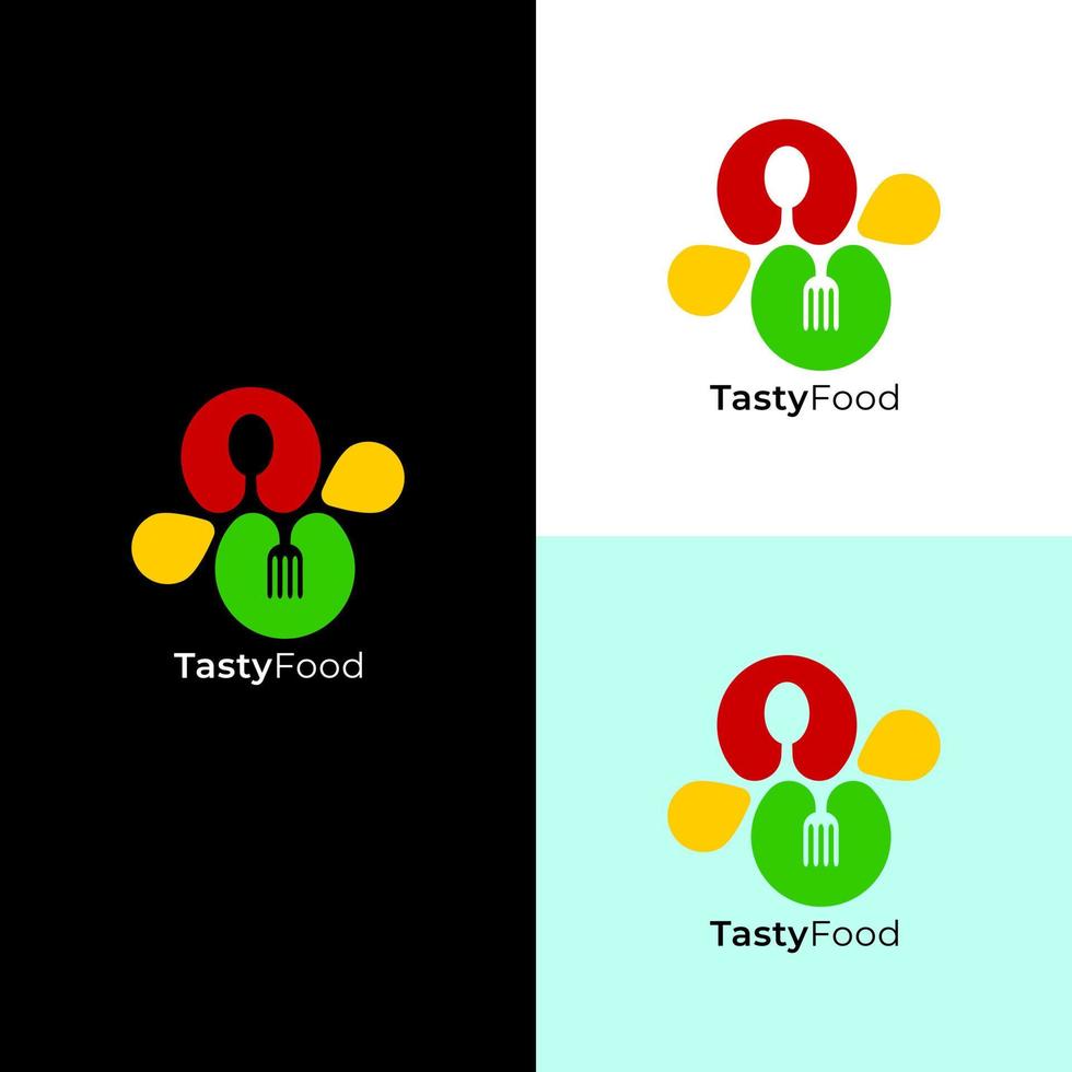 Food logo template vector