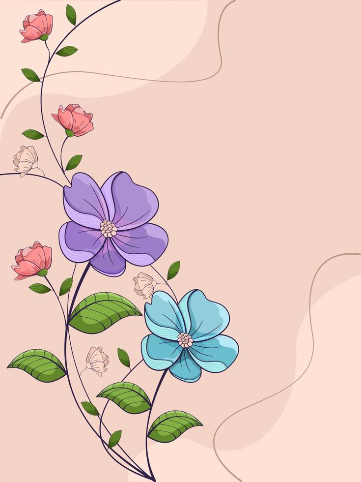 Flower  background vector