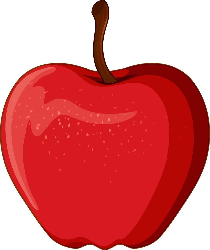 A red apple on white background vector