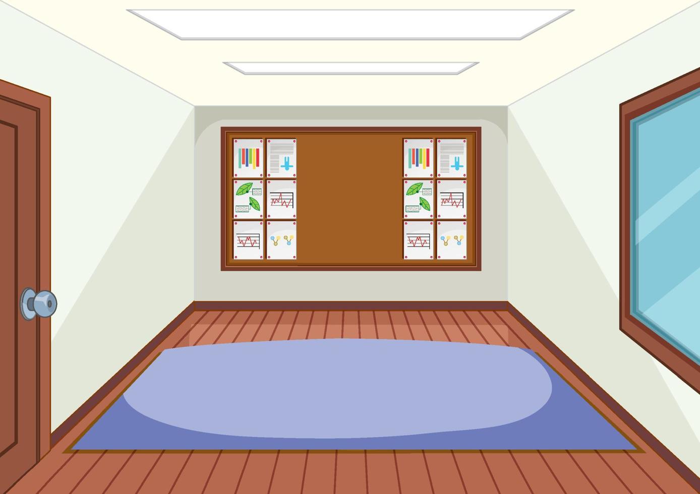 una escena de habitación con niños jugando juegos de mesa vector