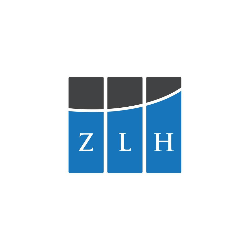 diseño de logotipo de letra zlh sobre fondo blanco. concepto de logotipo de letra inicial creativa zlh. diseño de letra zlh. vector