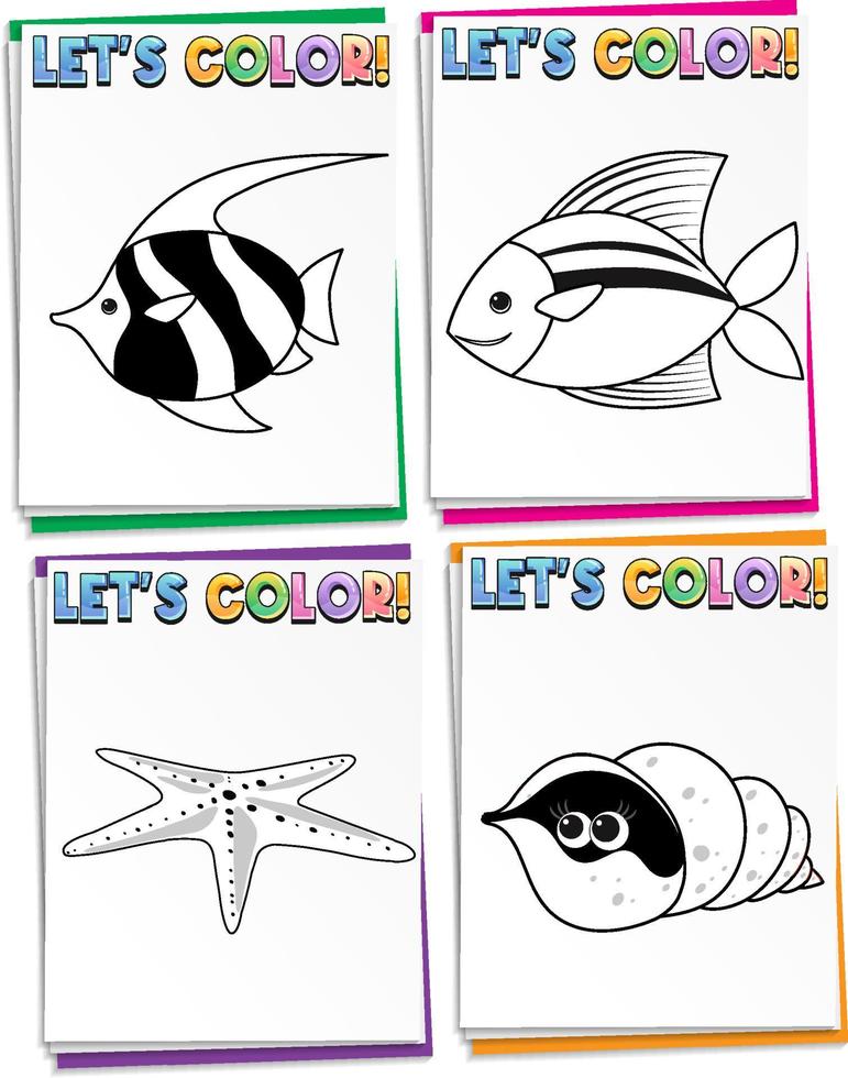 Colouring worksheet for student vector