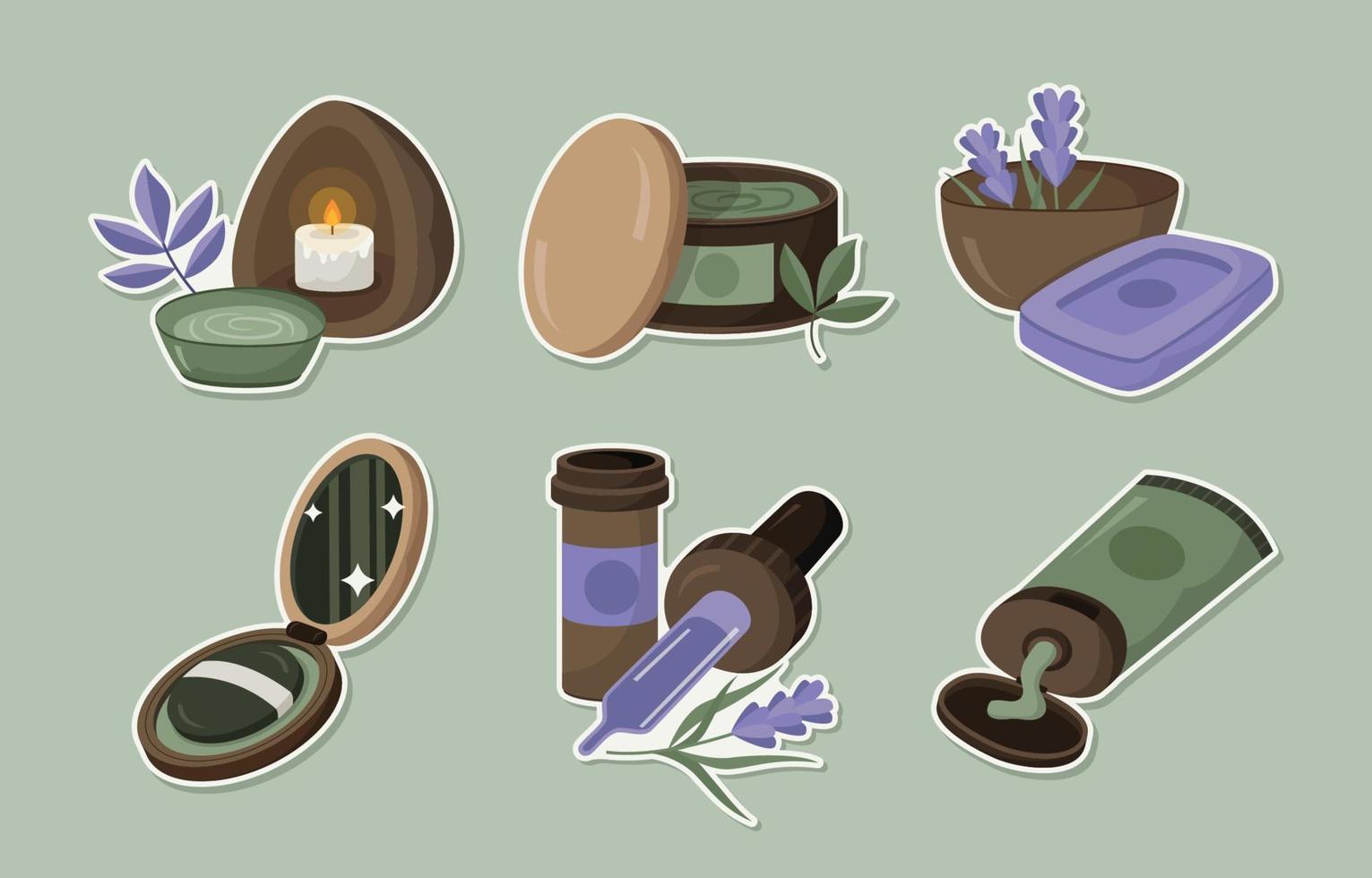 Beauty Stickers Collection vector