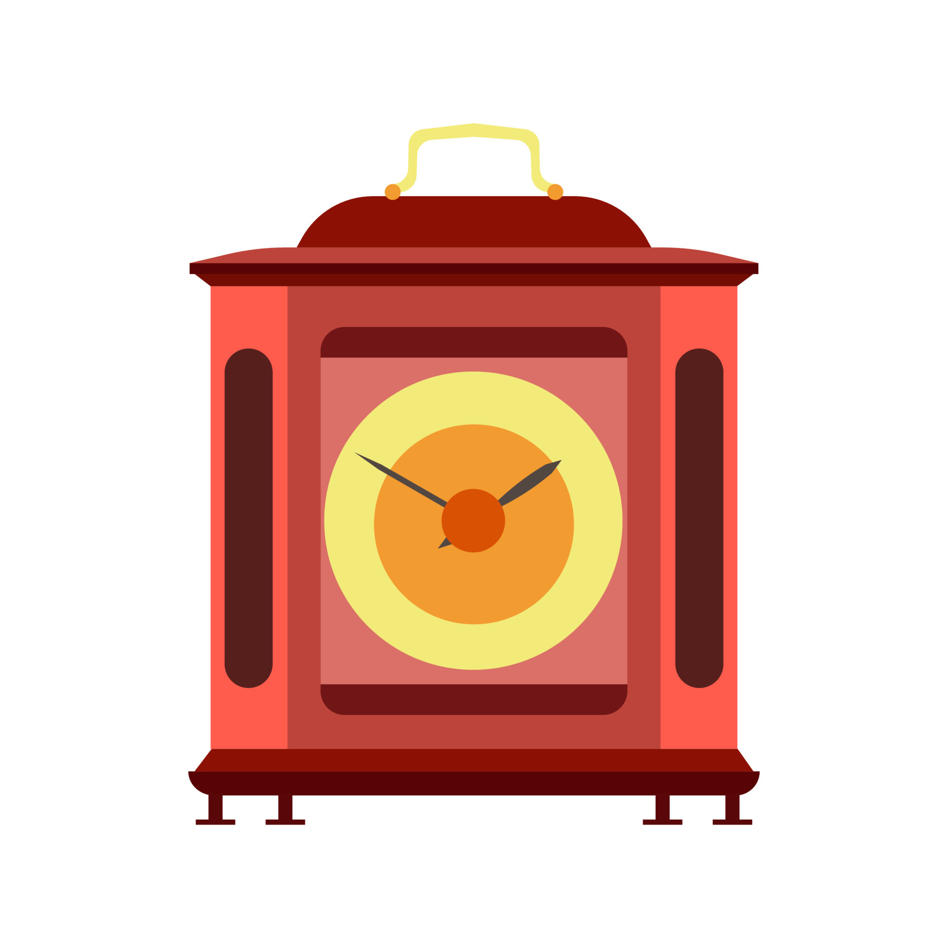 Clock mechanism watch mechanical vector gears metal time background