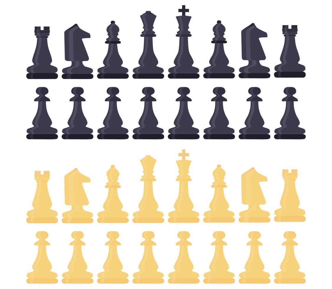 Chess symbol design art leisure strategy. Sport pictogram game concept vector dice board. Figure king, queen, bishop, knight, rook, pawn. Illustration play set. Education background challenge icon