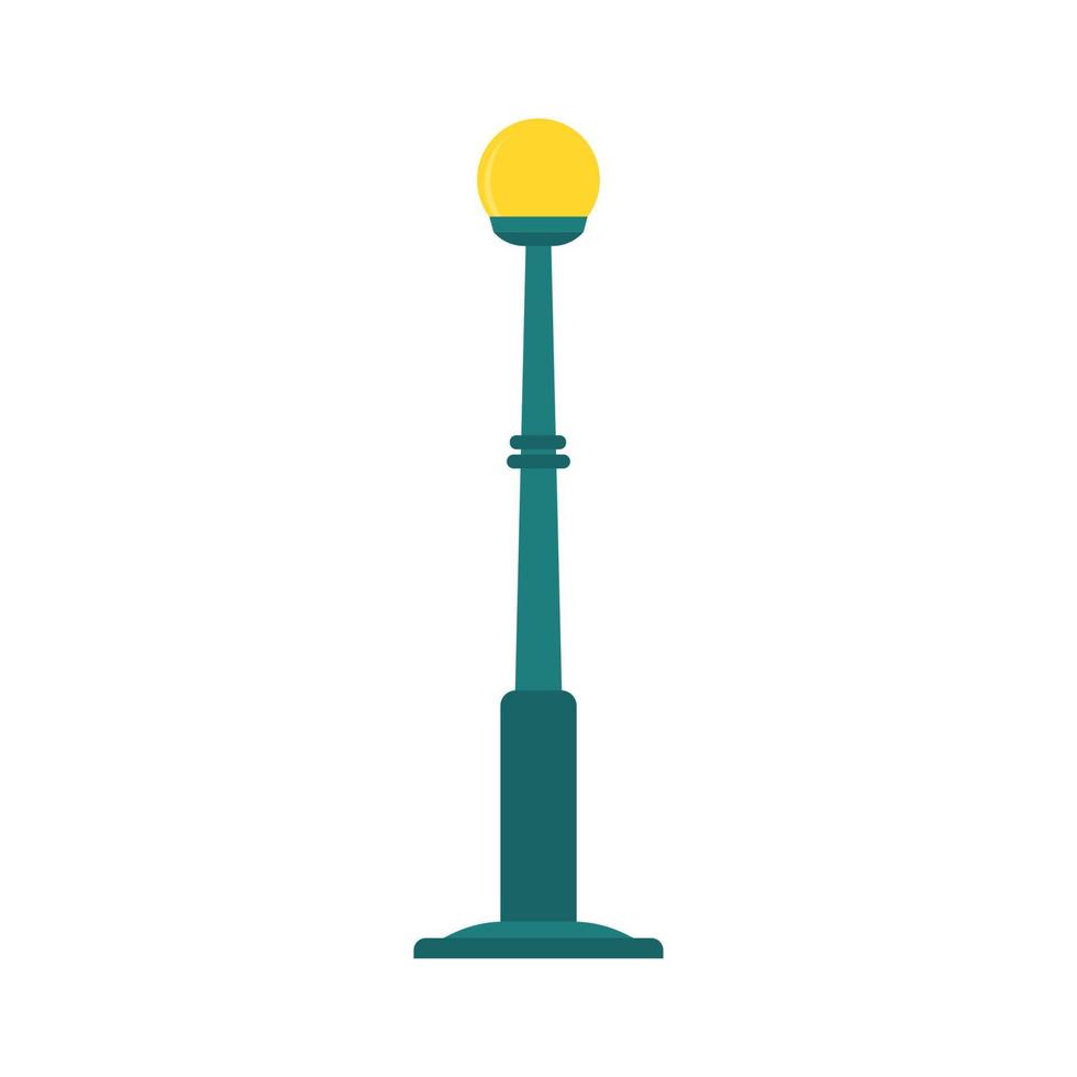 City street lamp post concept vector flat illustration design isolated on white background