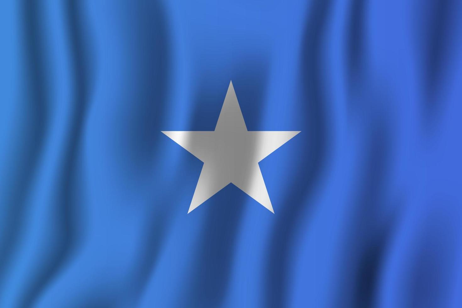 Somalia realistic waving flag vector illustration. National country background symbol. Independence day