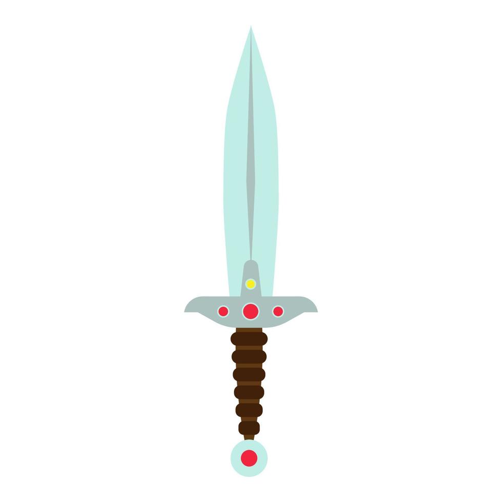 Knife vector ancient sword illustration weapon medieval dagger isolated. Old design blade