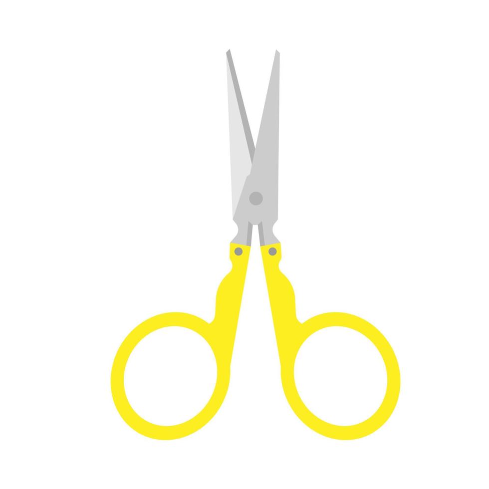 Sewing embroidery scissors thread tailor vector needle vintage icon fashion illustration. Spool design craft