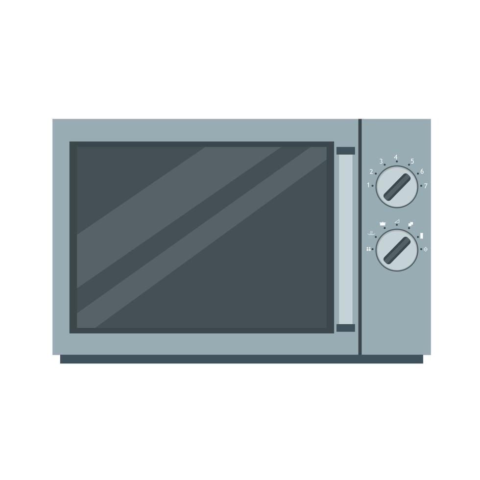 icono de horno de microondas ilustración de cocina vectorial equipo de cocina de alimentos aislado. símbolo de diseño del hogar vector