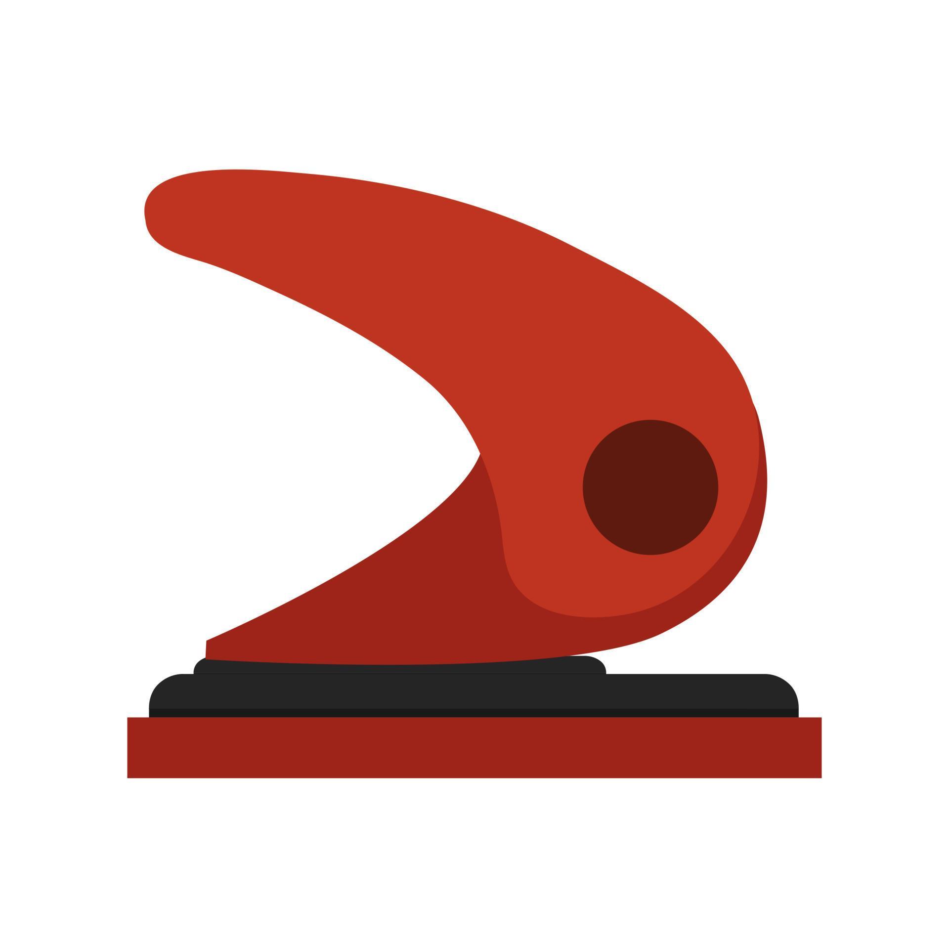 Hole punch vector paper puncher icon. Office stationary isolated