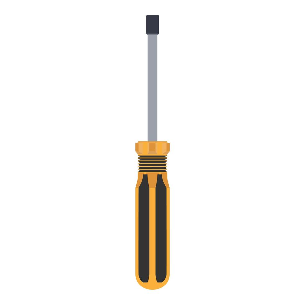 Screwdriver bolt vector tool nut hex wrench illustration isolated background icon. Metal repair