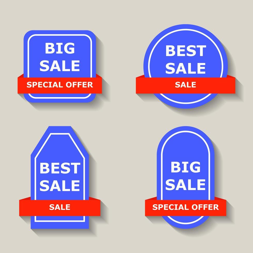 Sale label price illustration shopping discount vector. Offer tag banner fashion symbol isolated. Concept red advertising design paper flyer sign. Blue retail summer special sticker. Gift shape card. vector