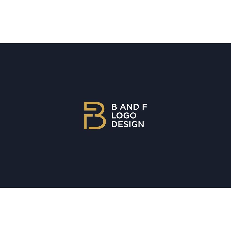 BF INITIAL LOGO DESIGN VECTOR