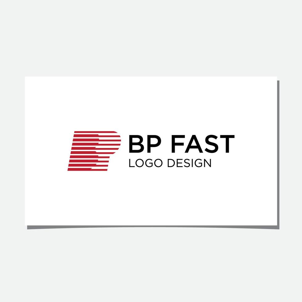 BP FAST LOGO DESIGN VECTOR. vector