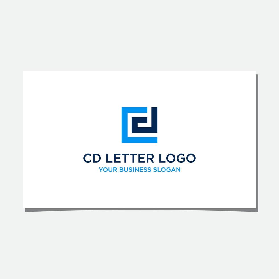 cd initial logo design vector