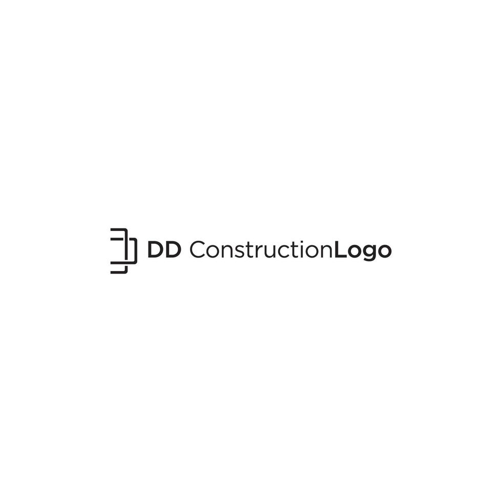 DD INITIAL LOGO DESIGN VECTOR
