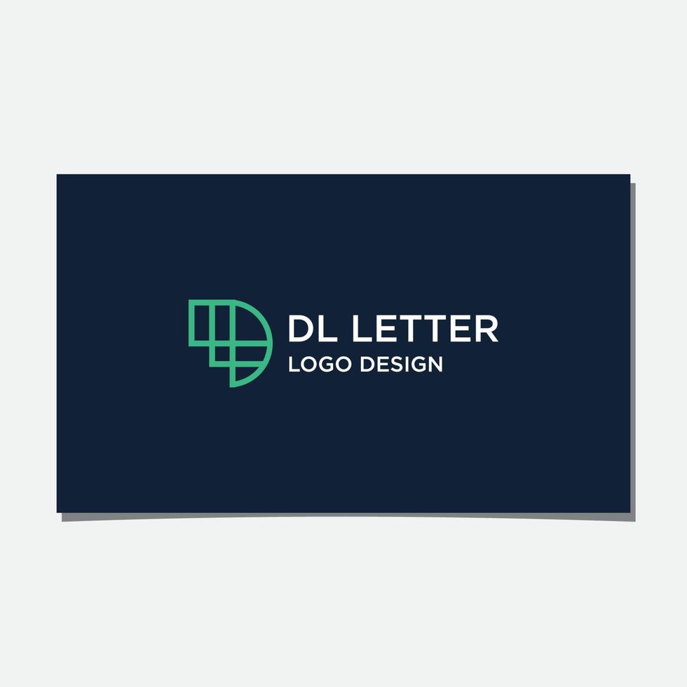 DL INITIAL LOGO DESIGN VECTOR