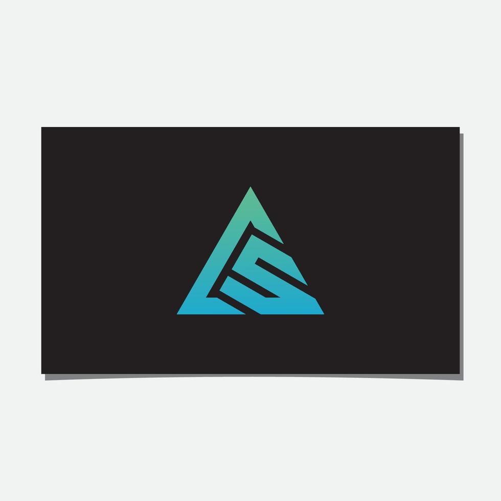 ACS OR CS TRIANGLE LOGO vector