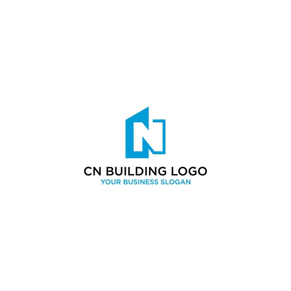 vector de diseño de logotipo de edificios cn