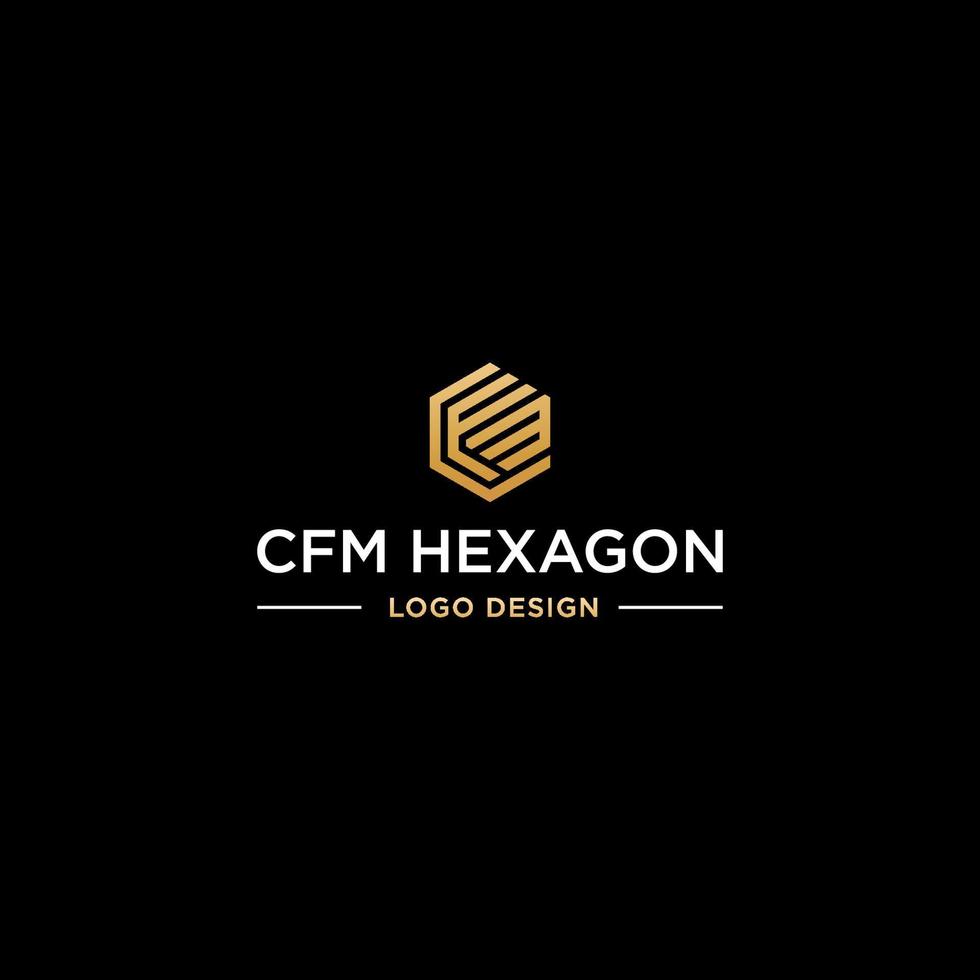 CFM HEXAGON LOGO DESIGN VECTOR