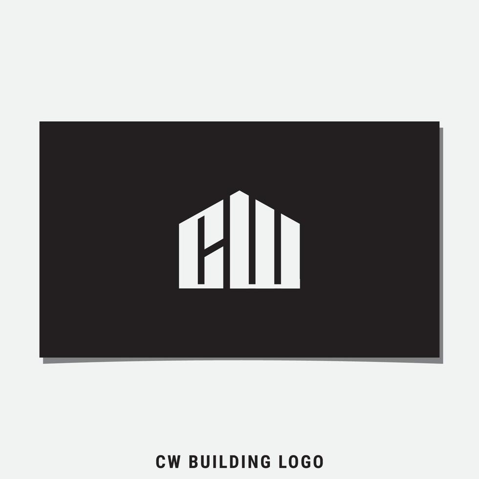 CW BUILDING LOGO DESIGN VECTOR