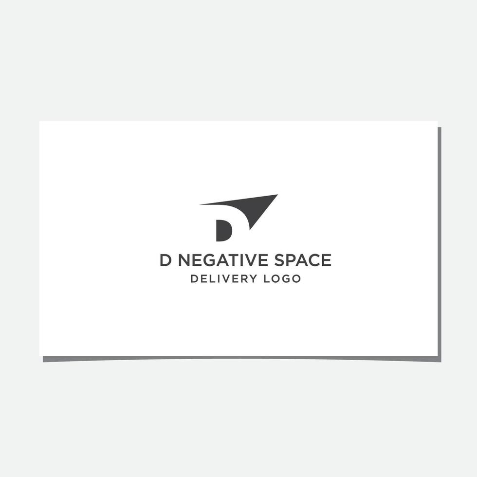 D UP LOGO WITH NEGATIVE SPACE AND SHADOW vector