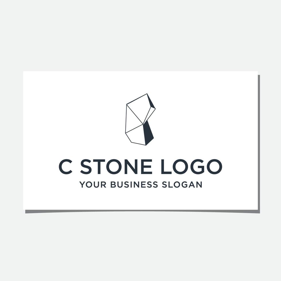 C STONE LOGO DESIGN VECTOR
