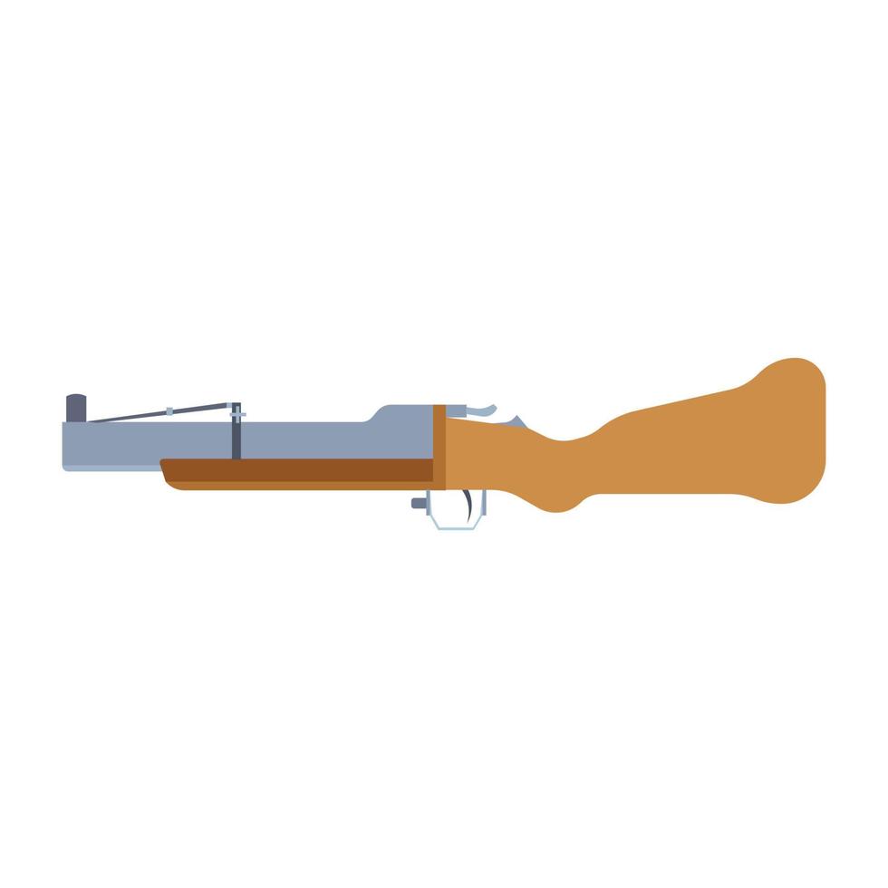 Gun launcher grenade vector rifle icon pistol shotgun weapon machine military automatic weapons. Sniper rocket army