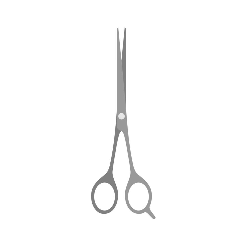 tijeras de pelo corte vectorial icono de salón de corte de peluquero. corte de pelo ilustración diseño peluquero estilo símbolo vector