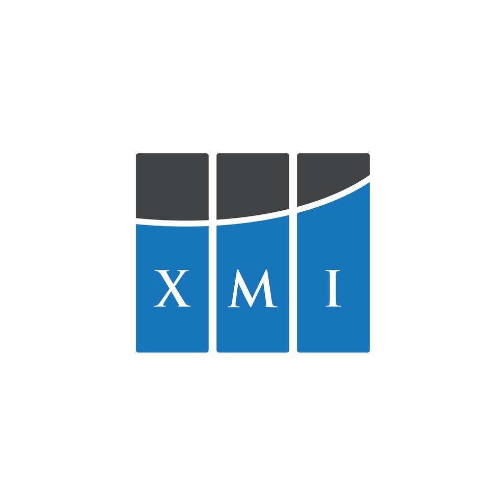 XMI letter logo design on white background. XMI creative initials letter logo concept. XMI letter design. vector