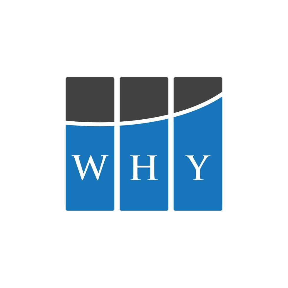 WHY letter logo design on white background. WHY creative initials letter logo concept. WHY letter design. vector