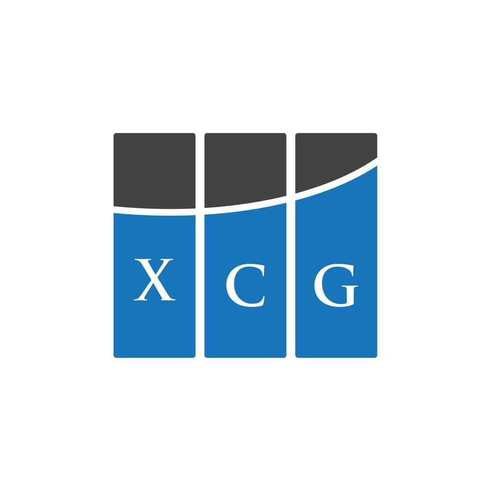 XCG letter logo design on white background. XCG creative initials letter logo concept. XCG letter design. vector