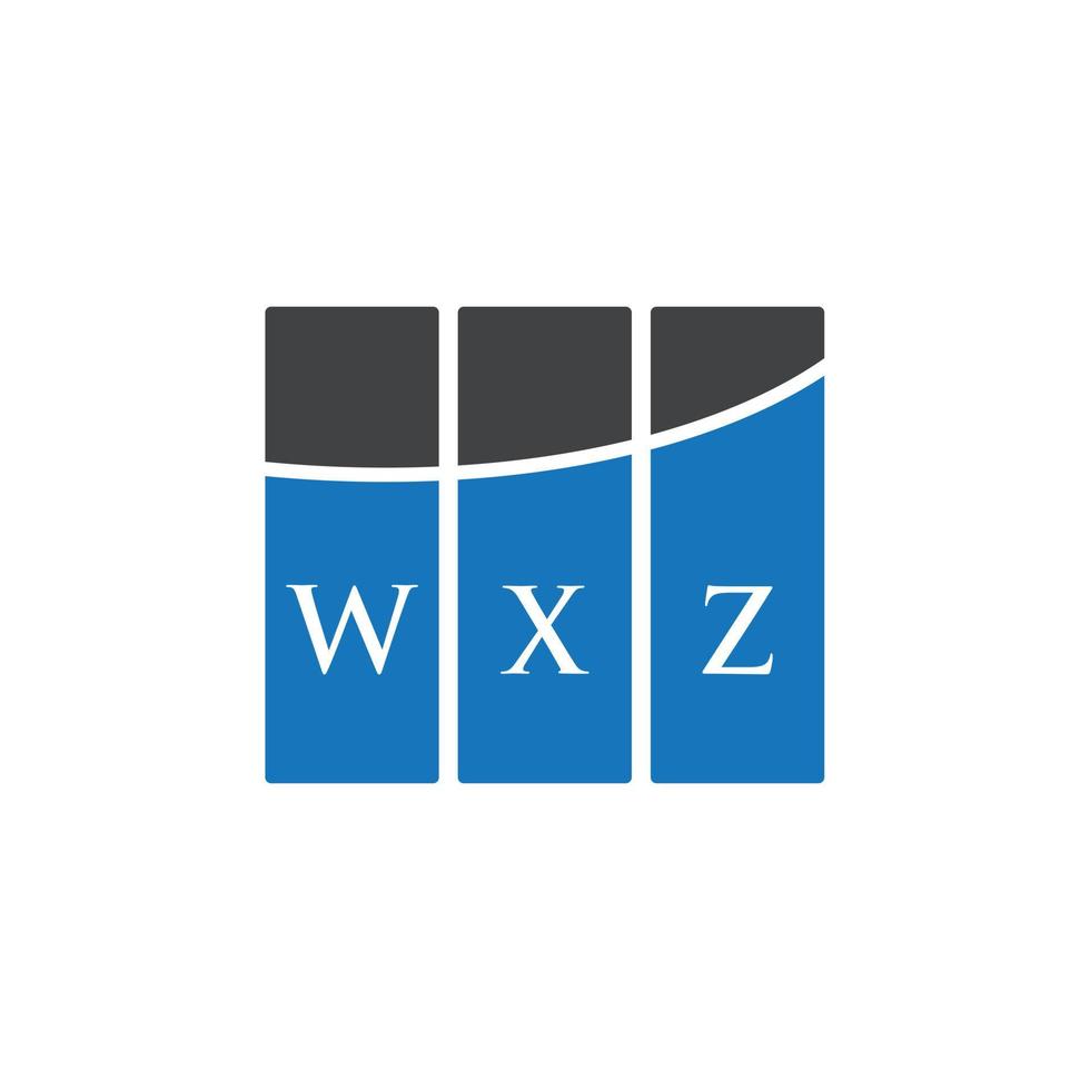 diseño de logotipo de letra wxz sobre fondo blanco. concepto de logotipo de letra de iniciales creativas wxz. diseño de letras wxz. vector