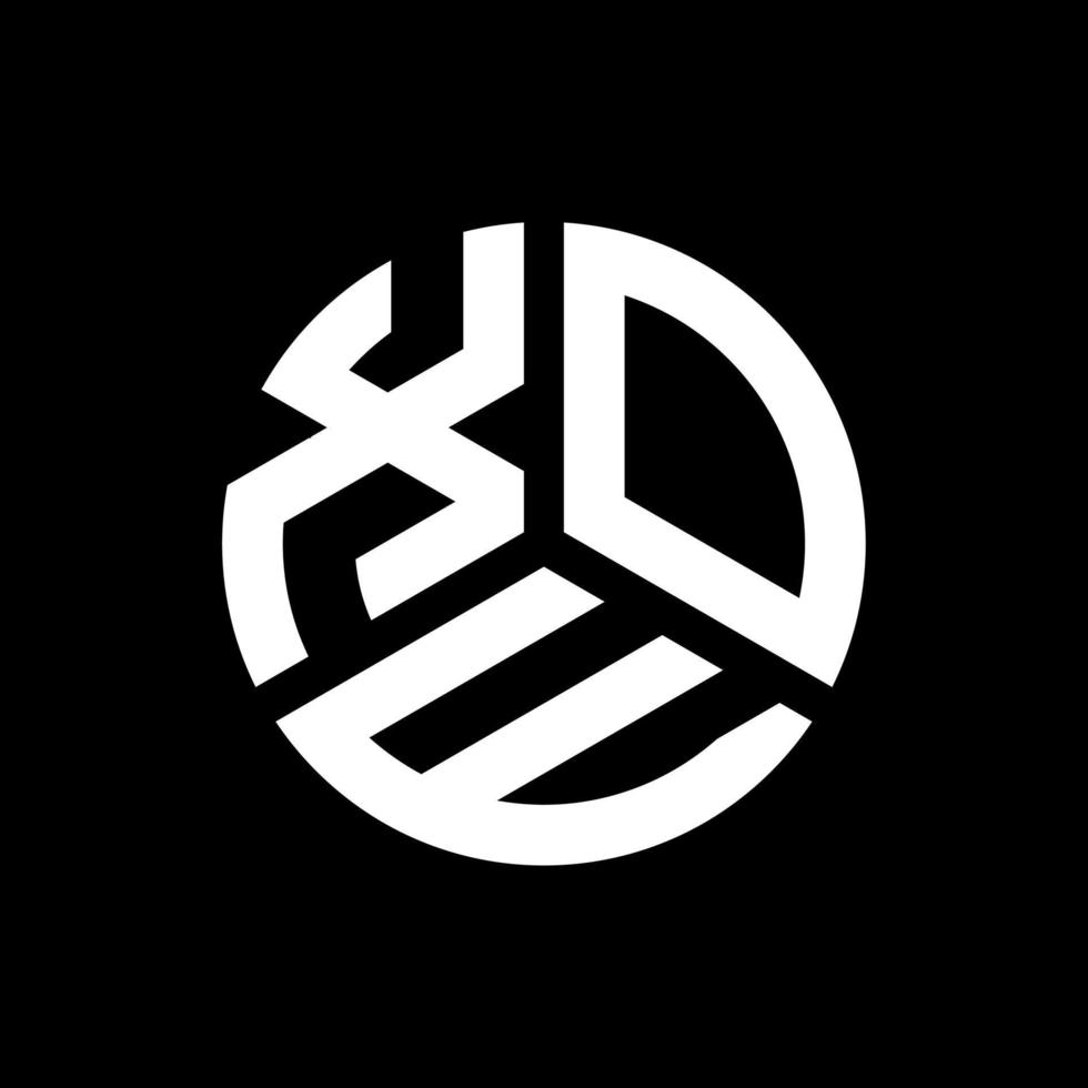 diseño del logotipo de la letra xoe sobre fondo negro. concepto de logotipo de letra inicial creativa xoe. diseño de letras xoe. vector