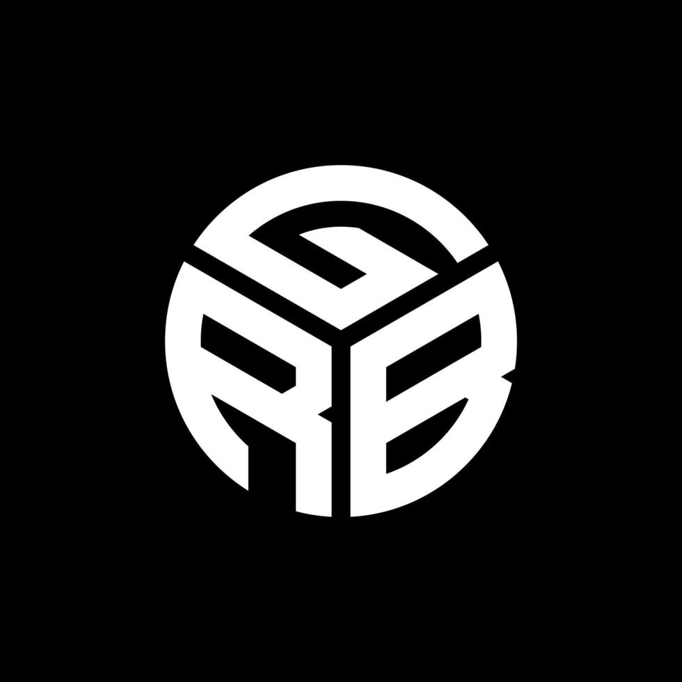 diseño de logotipo de letra grb sobre fondo negro. concepto de logotipo de letra de iniciales creativas grb. diseño de letras grb. vector