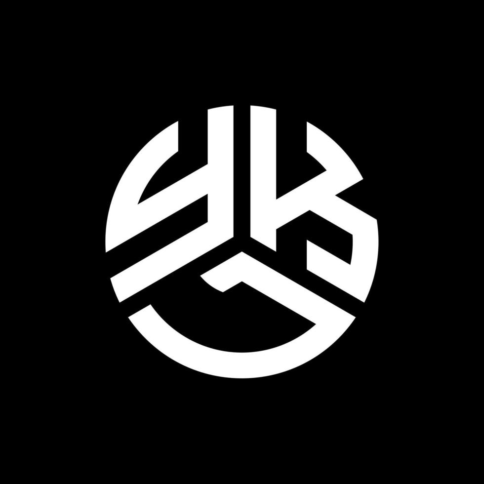 diseño de logotipo de letra ykl sobre fondo blanco. ykl concepto de logotipo de letra inicial creativa. diseño de letras ykl. vector