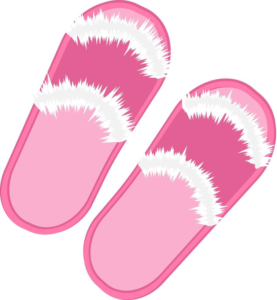 Home slippers vector illustration