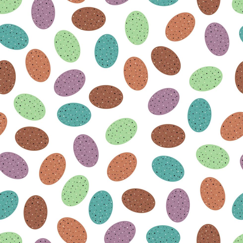 vector happy easter seamless pattern eggs background isolated vector hand drawn happy easter greeting card