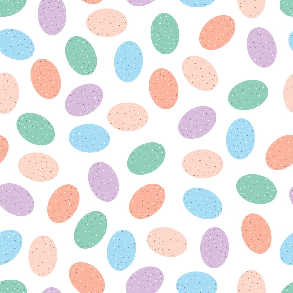 vector happy easter seamless pattern eggs background isolated vector hand drawn happy easter greeting card