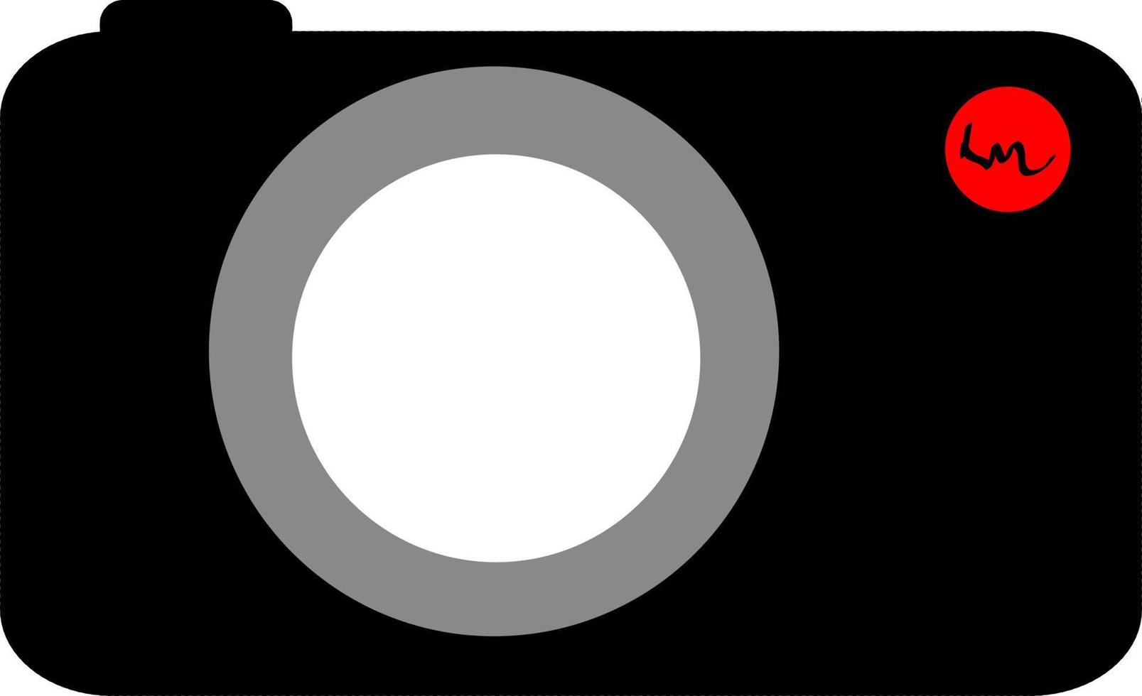 camera with red dot vector