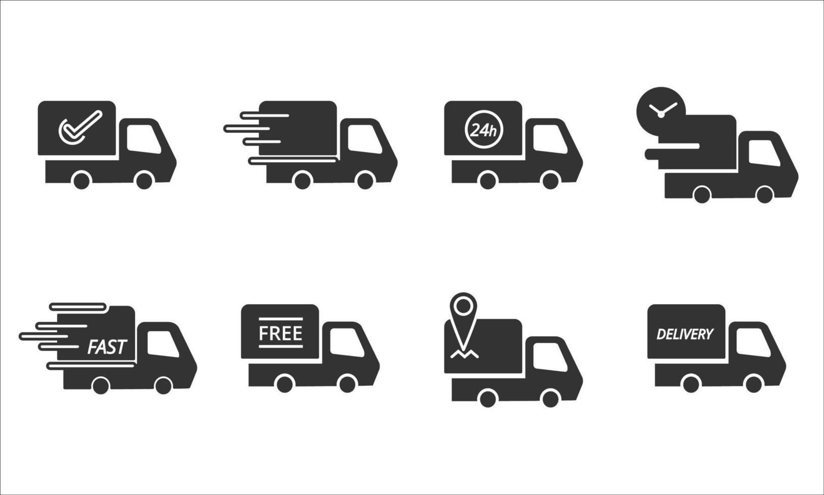 Delivery online business shipping truck icon. Vector illustrator.