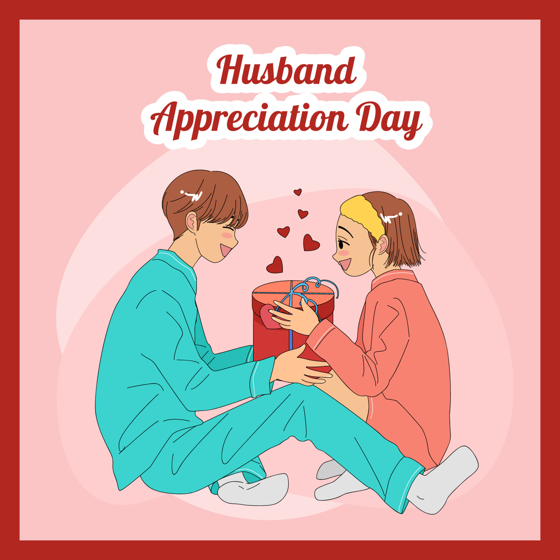 Husband Appreciation Day Concept 7098060 Vector Art at Vecteezy